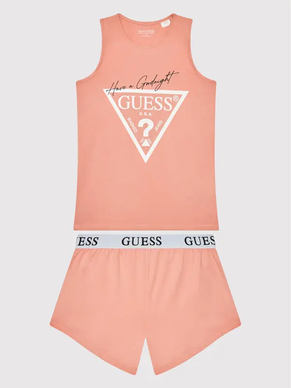 Guess Guess Pidžama J1BG00 J1311 Ružičasta Regular Fit