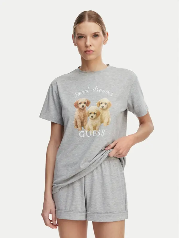 Guess Guess Pidžama O6GX05 KH110 Siva Relaxed Fit