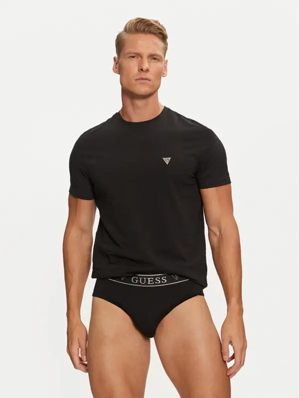 Guess Guess Pidžama U4BG86 KCD31 Crna Regular Fit