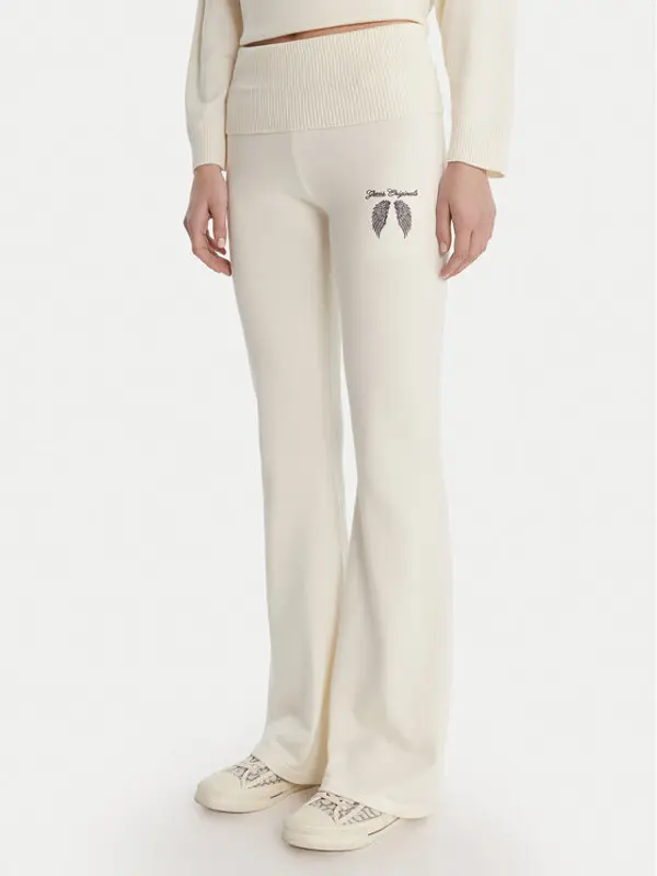 Guess Guess Pletene hlače W6RB63 Z2V62 Écru Relaxed Fit
