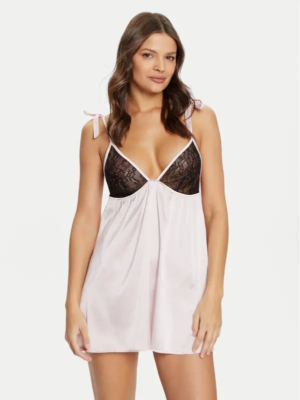 Guess Guess Podsuknja O5RG23 WGXR0 Ružičasta Regular Fit