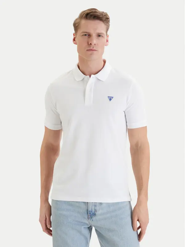 Guess Guess Polo F6GP03 K9WF1 Bijela Slim Fit
