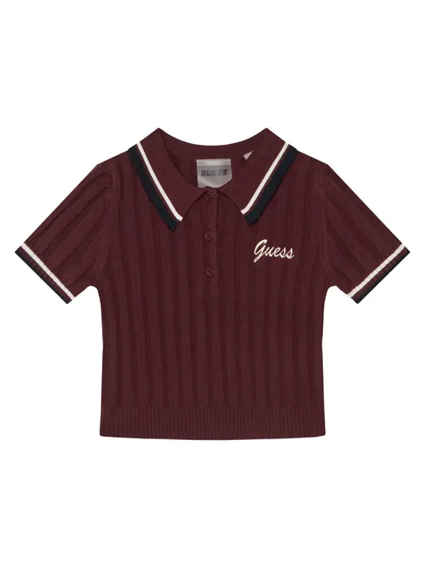 Guess Guess Polo J5BP01 Z1152 Tamnocrvena Regular Fit