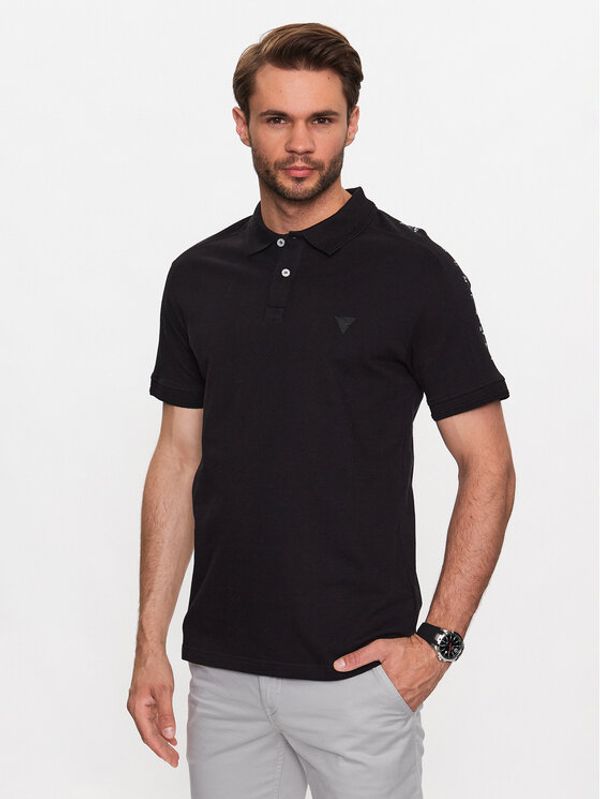 Guess Guess Polo M3YP01 K7O64 Crna Slim Fit