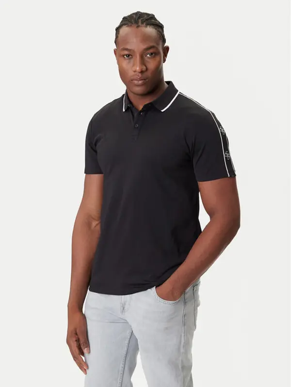 Guess Guess Polo M4YP40 KARS0 Crna Regular Fit