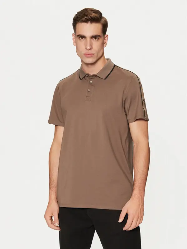 Guess Guess Polo M4YP40 KARS0 Smeđa Regular Fit