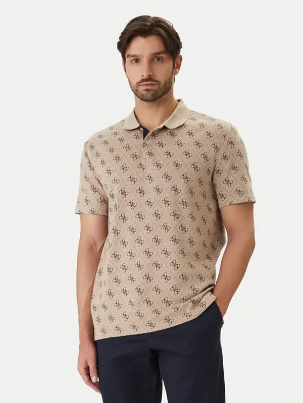 Guess Guess Polo M6GP04 K3073 Bež Regular Fit