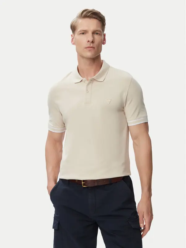 Guess Guess Polo M6GP60 K3076 Svijetlo bež Regular Fit