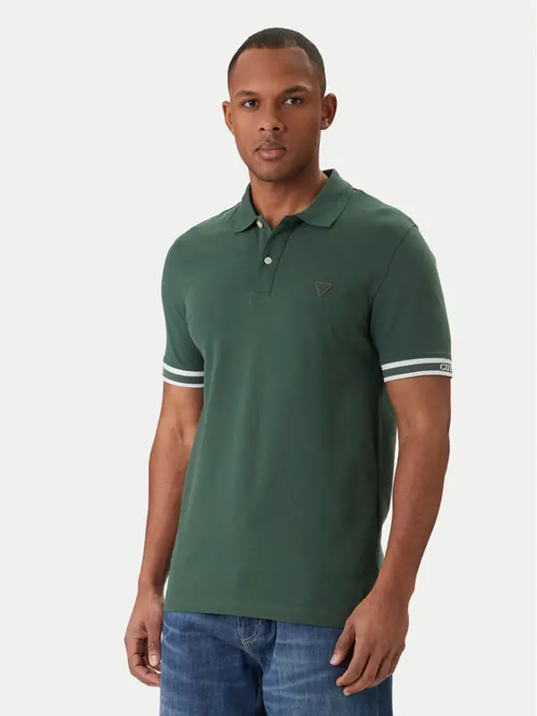 Guess Guess Polo M6GP60 K3076 Zelena Regular Fit