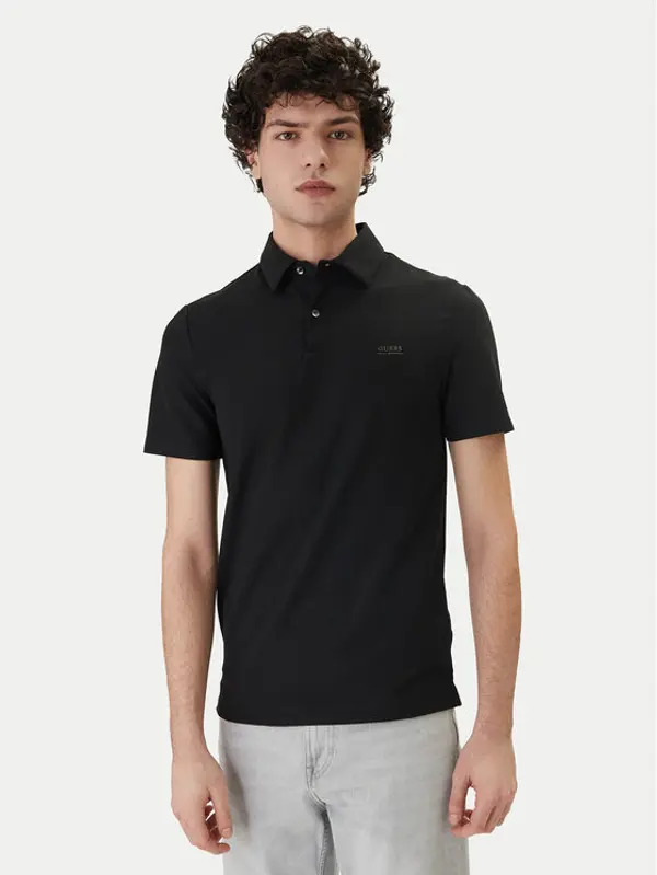 Guess Guess Polo M6RP02 KD202 Crna Slim Fit