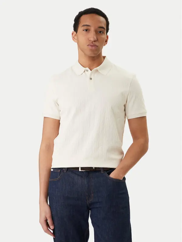 Guess Guess Polo M6RP05 KD181 Écru Regular Fit