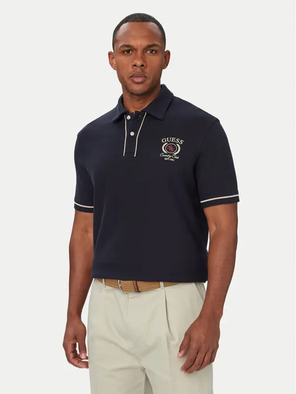Guess Guess Polo M6YP17 K4398 Tamnoplava Regular Fit