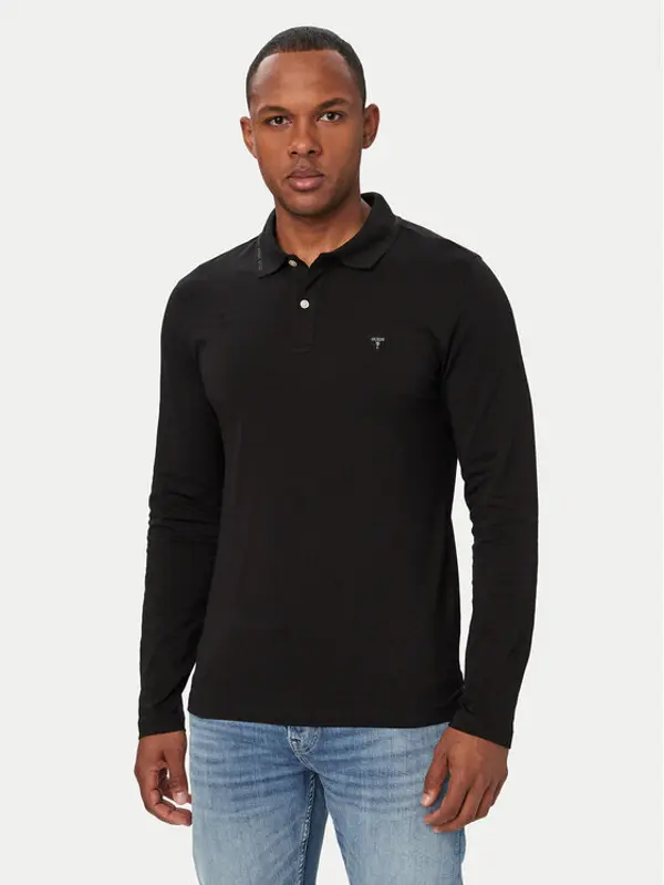 Guess Guess Polo M6YP36 K4395 Crna Extra Slim Fit