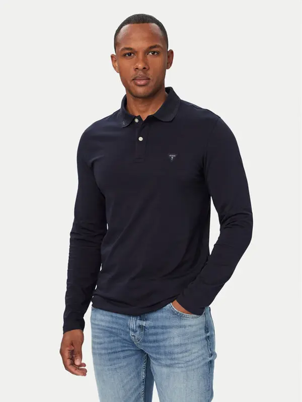Guess Guess Polo M6YP36 K4395 Tamnoplava Extra Slim Fit