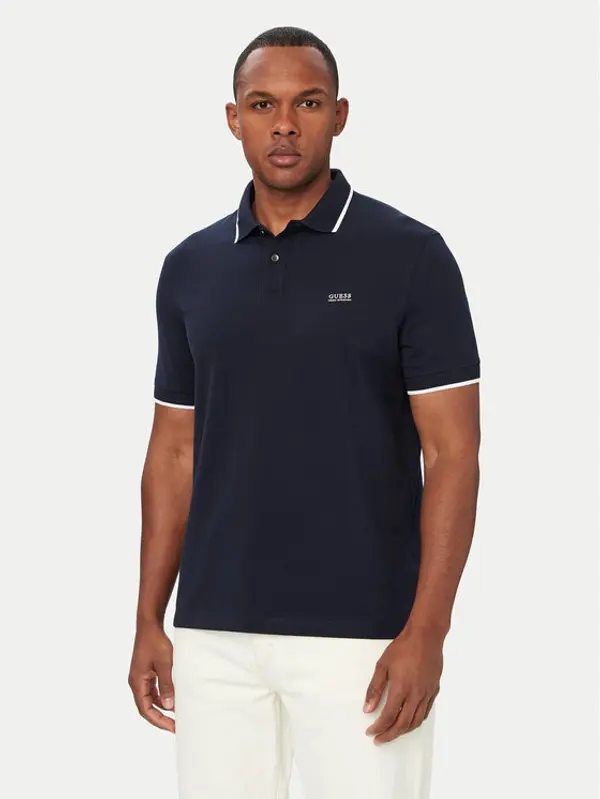 Guess Guess Polo M6YP47 K4898 Tamnoplava Regular Fit