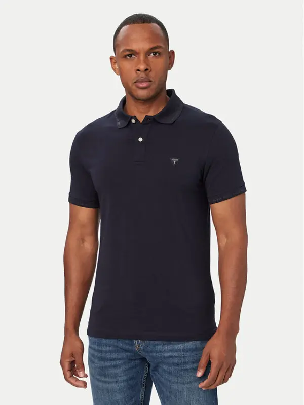 Guess Guess Polo M6YP66 K4394 Tamnoplava Extra Slim Fit