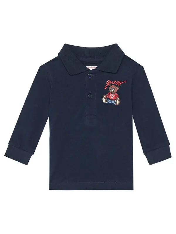 Guess Guess Polo N5YP00 KADZ4 Tamnoplava Regular Fit