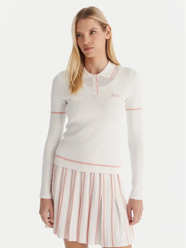 Guess Guess Polo V5GP00Z3D60 Bijela Slim Fit