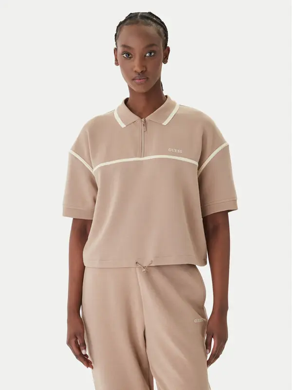 Guess Guess Polo V6GP01 K2945 Bež Oversize