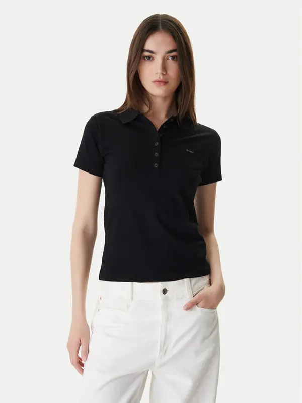 Guess Guess Polo W5GP73 KCYR1 Crna Regular Fit