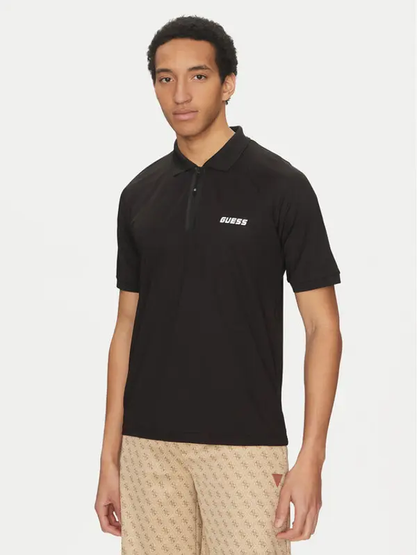 Guess Guess Polo Z5GP00 KCQU2 Crna Slim Fit