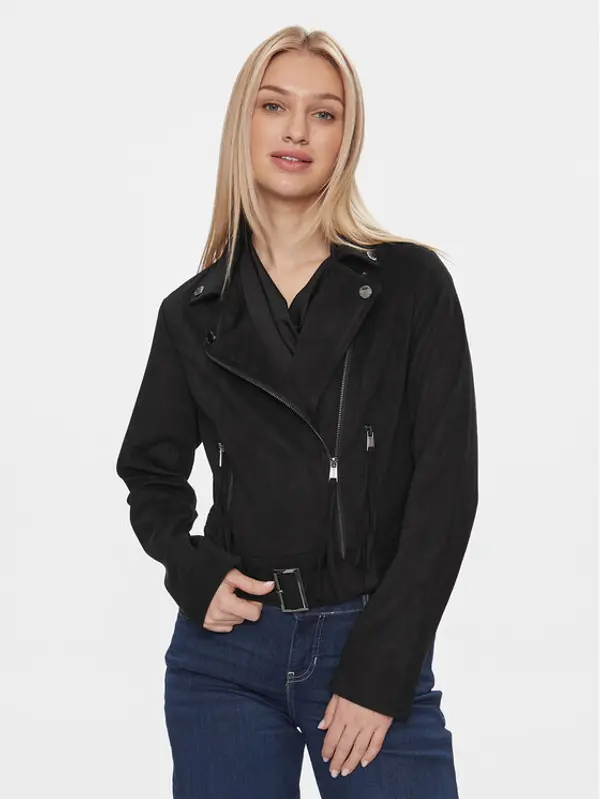 Guess Guess Prijelazna jakna Celeste W4RL10 WFWQ0 Crna Regular Fit