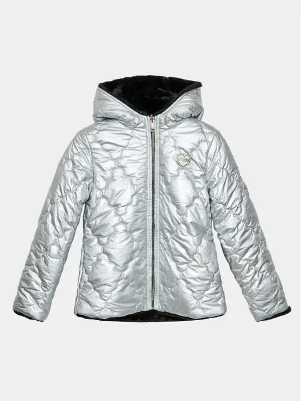 Guess Guess Prijelazna jakna J3BL05 WEYO0 Srebrna Regular Fit