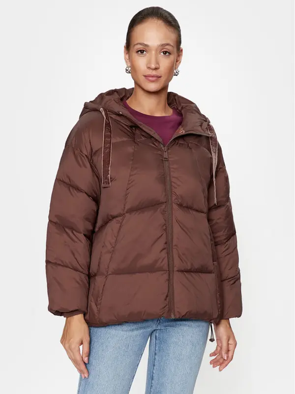 Guess Guess Prijelazna jakna Letizia W3BL21 WG0V0 Smeđa Relaxed Fit