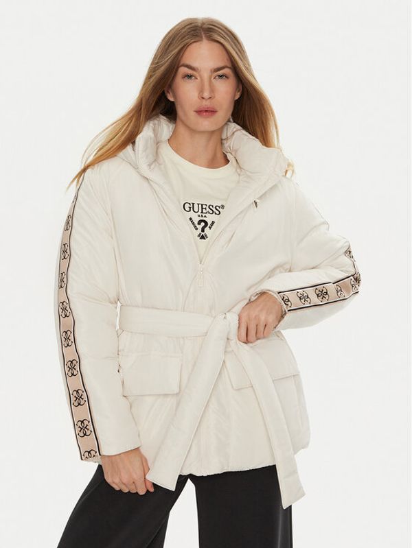 Guess Guess Prijelazna jakna V4BL07 WGMX2 Écru Regular Fit