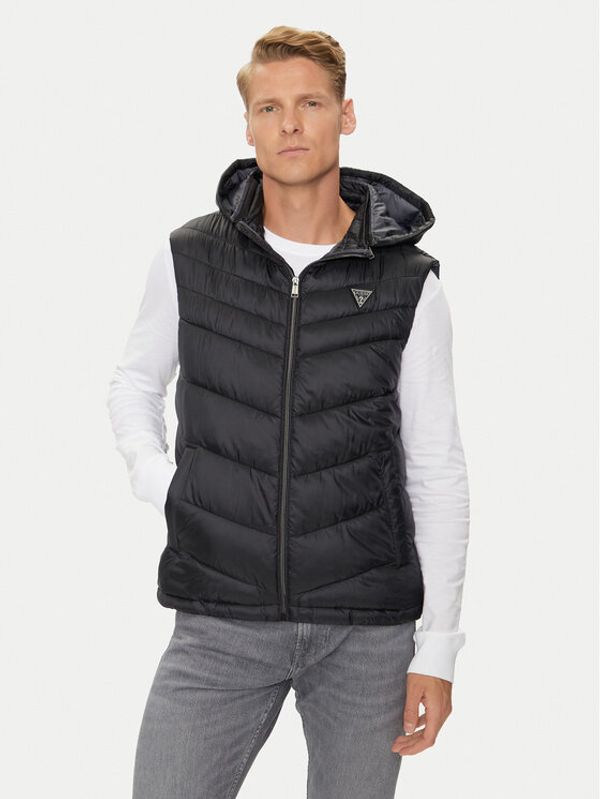 Guess Guess Prsluk Super Light M4YN21 WG9P2 Crna Regular Fit