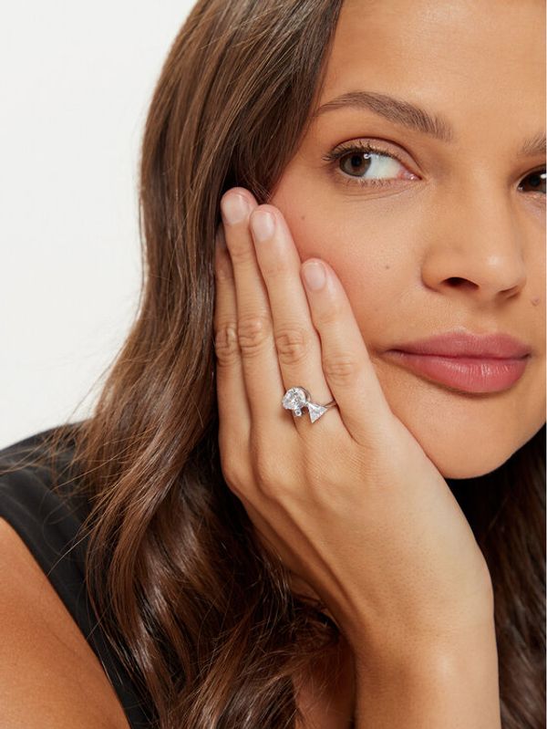 Guess Guess Prsten JUBR04 418JW Srebrna