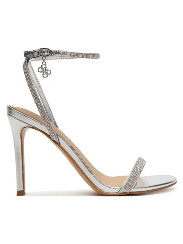Guess Guess Sandale FLJCHR SAT03 Srebrna