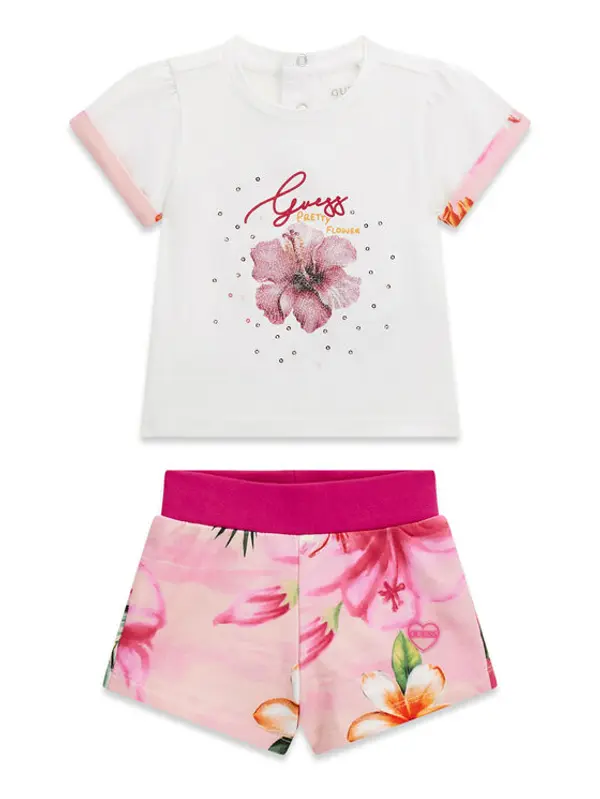 Guess Guess Set majica i hlače A6GG01 K6YW4 Ružičasta Regular Fit
