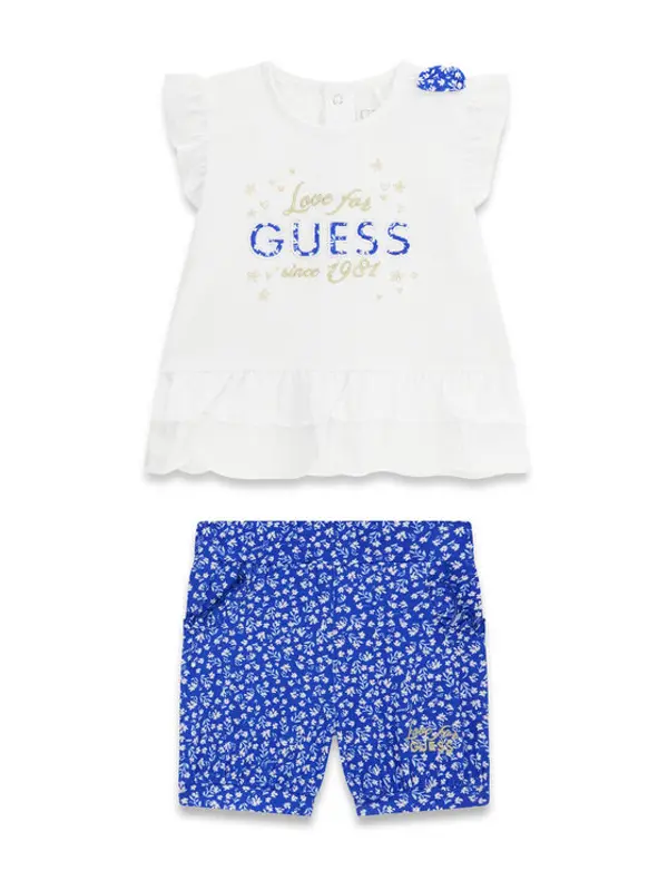 Guess Guess Set majica i hlače A6GG04 K6YW4 Plava Regular Fit