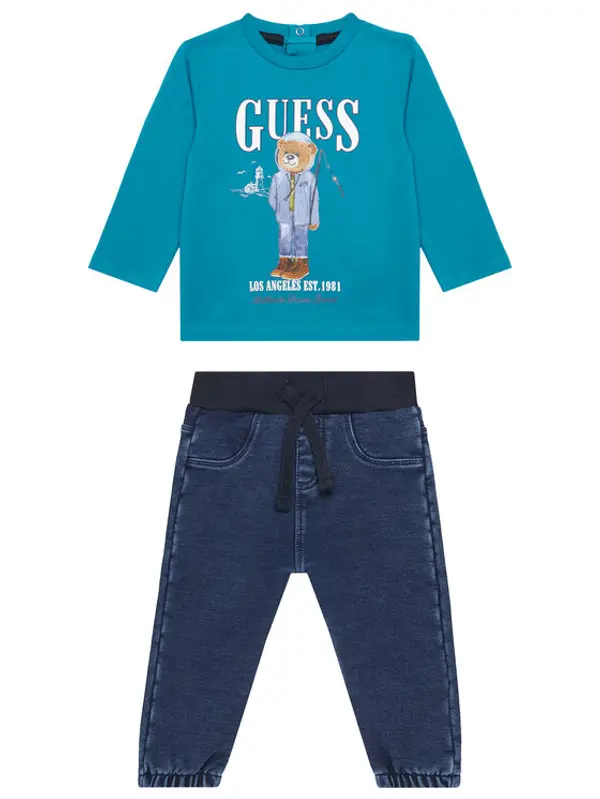 Guess Guess Set majica i hlače I5BG13 I3Z14 Plava Regular Fit