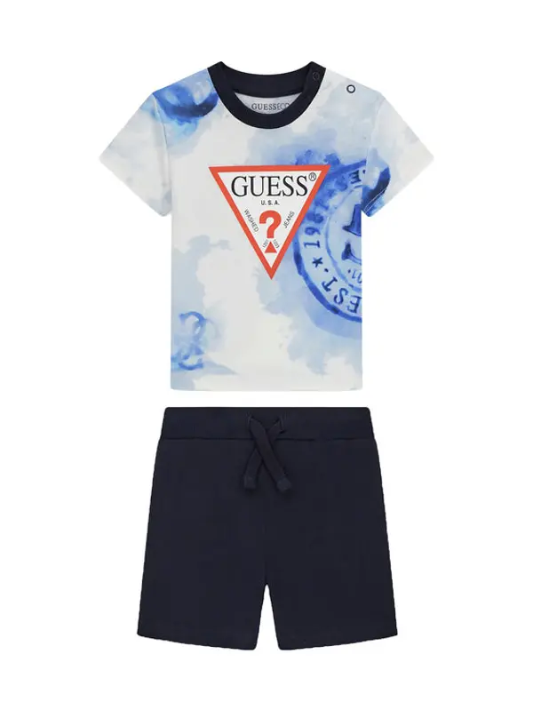 Guess Guess Set majica i hlače I6GG00 K8HM4 Tamnoplava Regular Fit