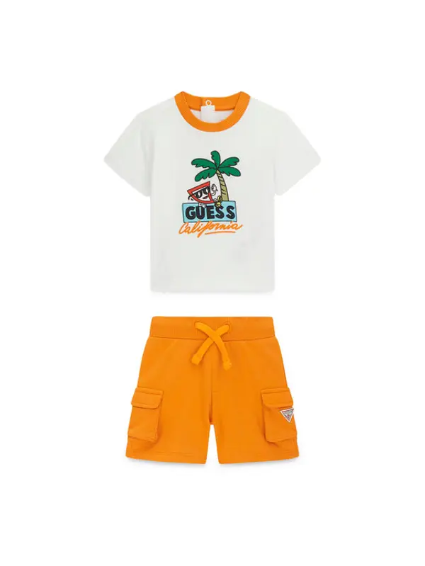 Guess Guess Set majica i hlače I6GG06 K8HM4 Narančasta Regular Fit