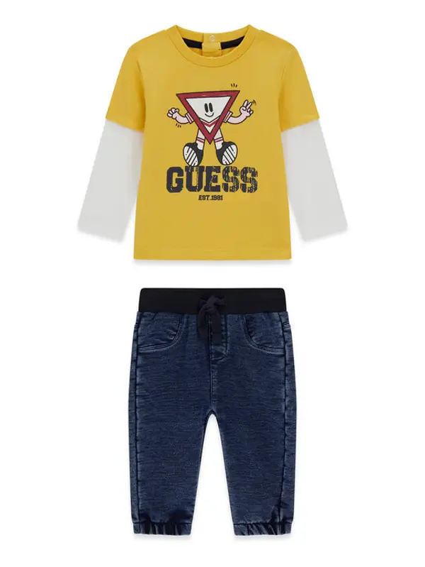 Guess Guess Set majica i hlače I6YG04 K3973 Žuta Regular Fit