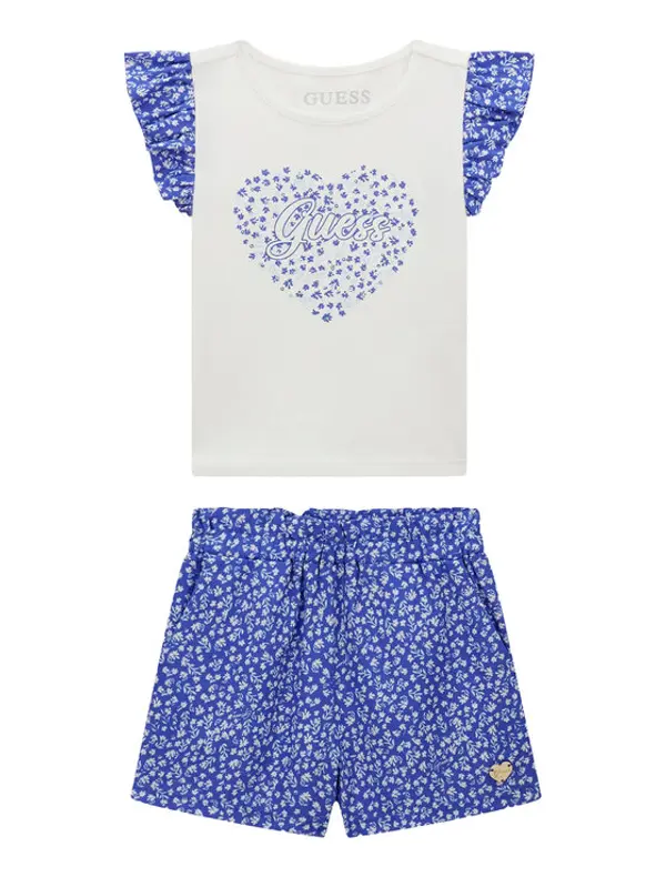 Guess Guess Set majica i hlače K6GG00 K6YW0 Plava Regular Fit