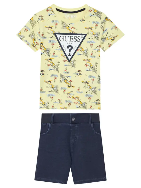 Guess Guess Set majica i hlače N6GG01 K8HM4 Šarena Regular Fit