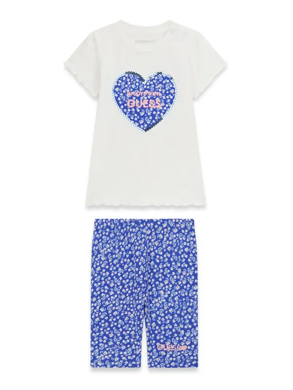 Guess Guess Set majica i leggins A6GG03 K6YW4 Plava Regular Fit