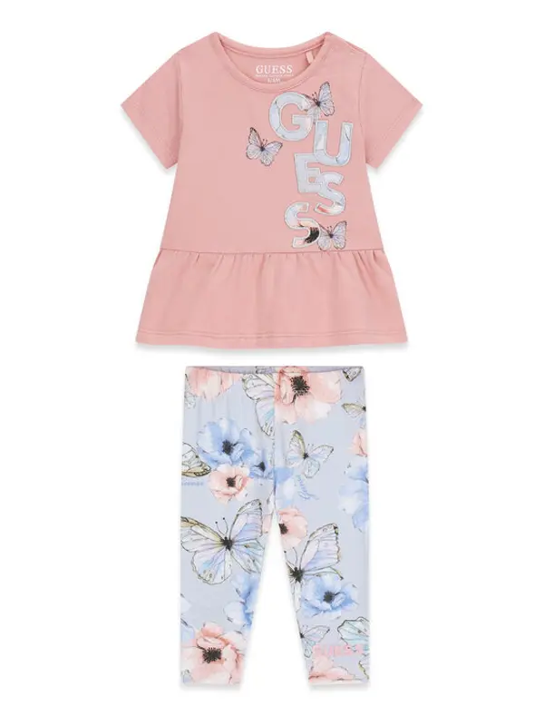 Guess Guess Set majica i leggins A6RG09 K6YW4 Šarena Regular Fit