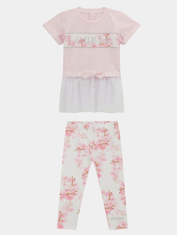 Guess Guess Set majica i leggins K4RG04 KAN04 Ružičasta Regular Fit