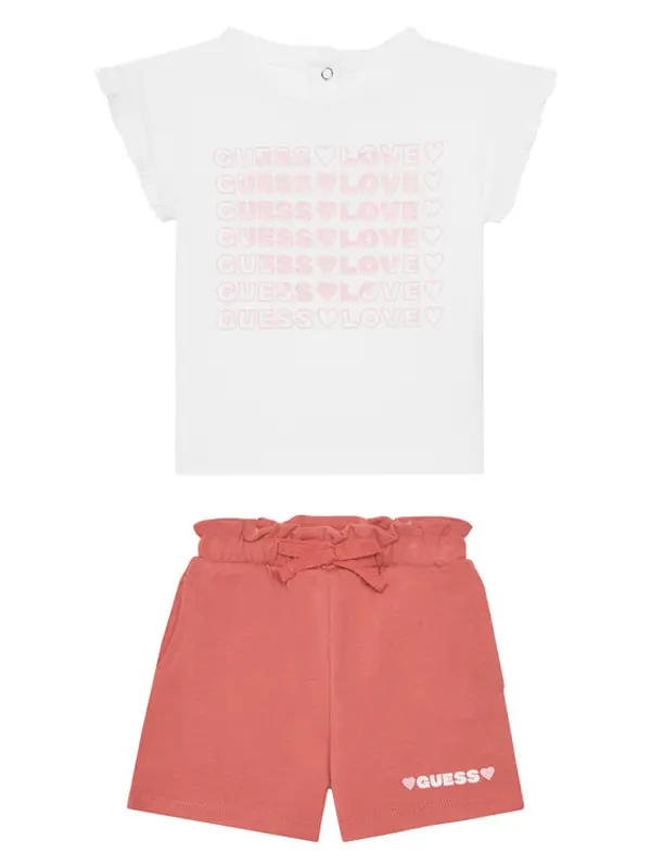 Guess Guess Set majica i suknja A5GG17 K6YW4 Ružičasta Regular Fit