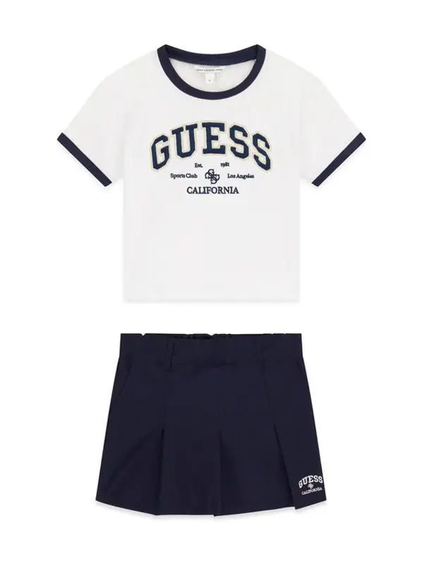 Guess Guess Set majica i suknja J6GG00 K6YW0 Tamnoplava Regular Fit