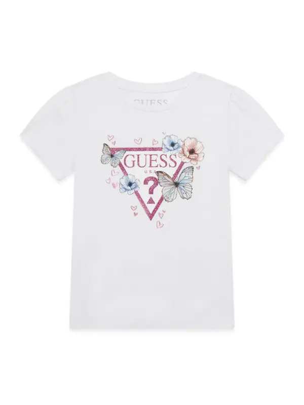 Guess Guess Set majica i suknja K6RG07 K6YW0 Bijela Regular Fit