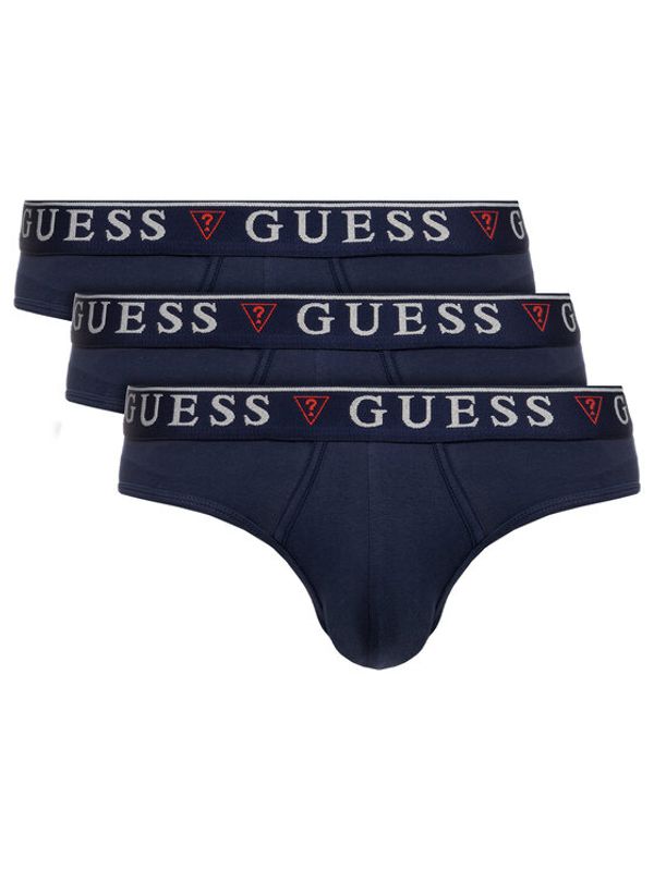 Guess Guess Set od 3 para muških slip gaća Brian U97G00 JR003 Plava