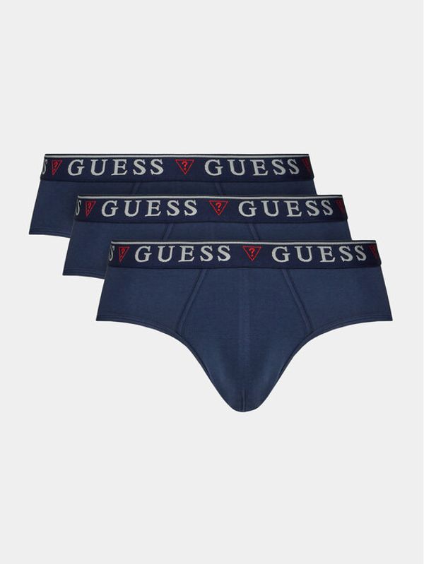 Guess Guess Set od 3 para muških slip gaća U97G00 KCD31 Tamnoplava