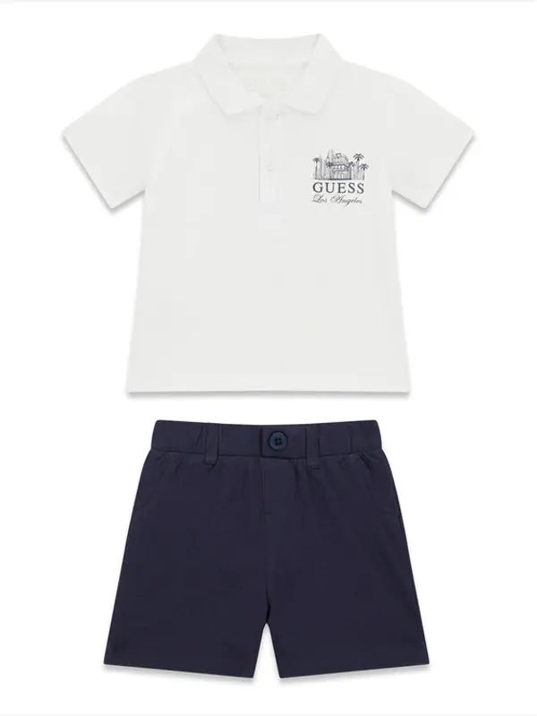 Guess Guess Set polo i hlače I6GG03 KADZ4 Tamnoplava Regular Fit