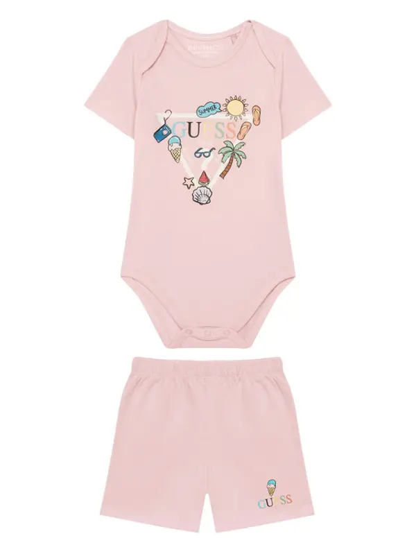 Guess Guess Set za bebe H6GW08 K6YW1 Ružičasta Regular Fit